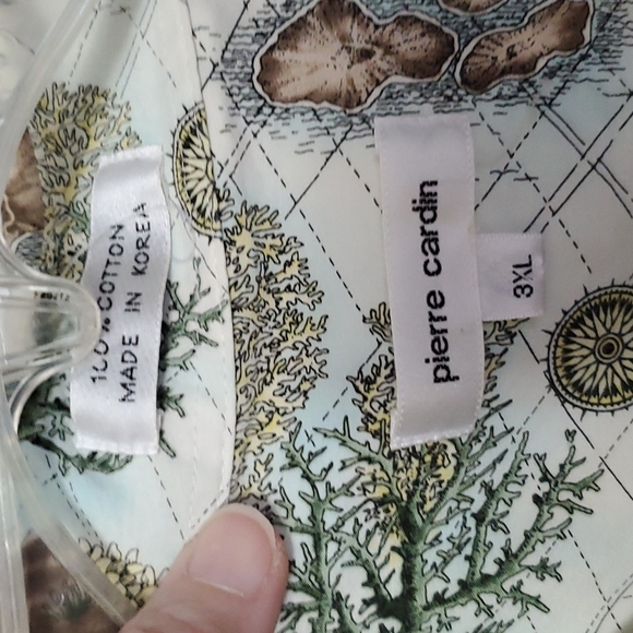 Pierre Cardin tropical scene shirt - Picture 4 of 6